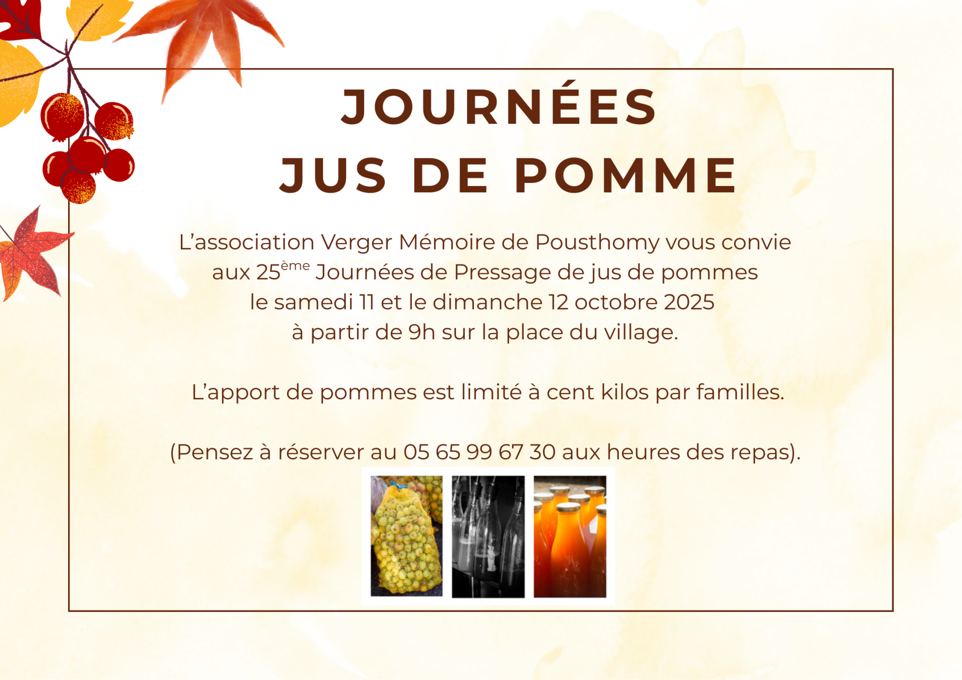 Lire la suite à propos de l’article Journées « Jus de Pomme »